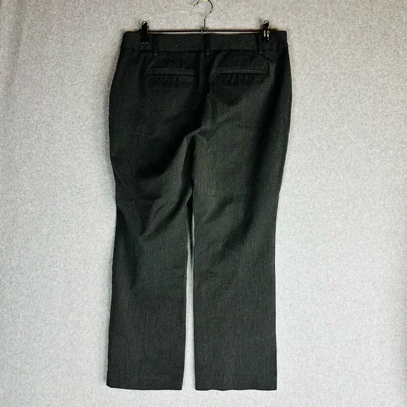 Talbots Womans 10P Petite Curvy Barely Boot Cut Dress Pants Grey Thick Stretch - Picture 5 of 7